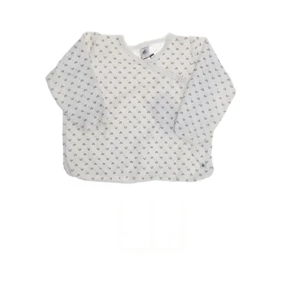 T-shirt à manches longues (Blanc) de Petit Bateau Coton, Polyester