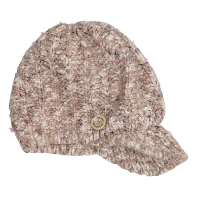 Flat cap (Beige, Multicolored) from Seeberger Polyamide, Viscose, Wool