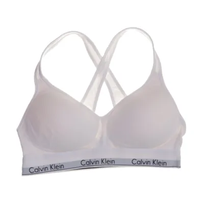Sport-bh (Wit) van Calvin Klein Katoen, Elastaan, Modal, Polyester