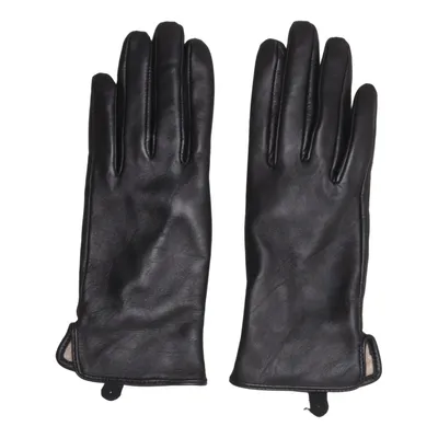 Leren handschoenen (Zwart) van Åhléns Leer, Polyamide, Wol