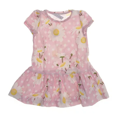 Robe (Rose, Blanc, Jaune) de Monnalisa Élasthane, Polyester