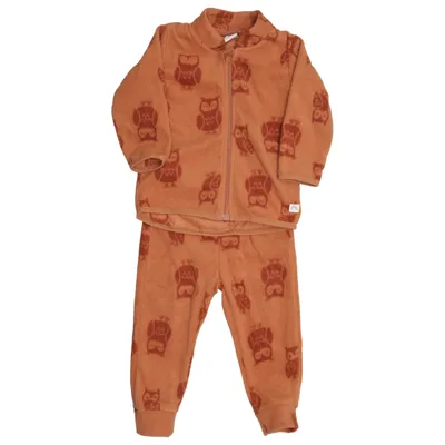 Pyjama (Braun) von Lindex Baby Recyceltes Polyester