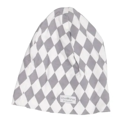 Beanie (Gray, White) from Nova Star Bamboo, Cotton