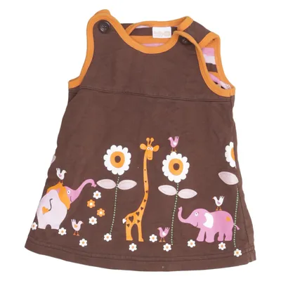 Jurk (Bruin, Meerkleurig) van Baby by Lindex Katoen