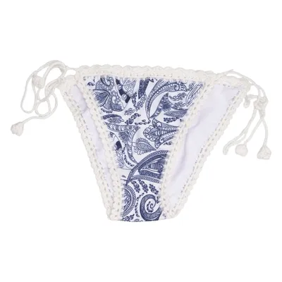 Bas de bikini (Bleu, Blanc) de Extre Élasthane, Polyamide