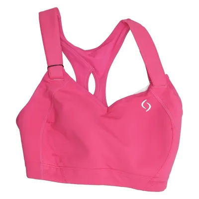 Sport-BH (Pink) von Moving Comfort Elasthan, Polyamid, Polyester