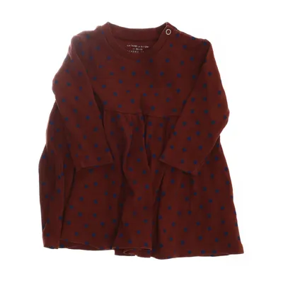 Jurk (Bruin, Blauw) van Arket Elastaan, Katoen