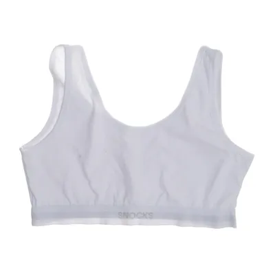 Sports bra (White) from Snocks Organic cotton, Elastane