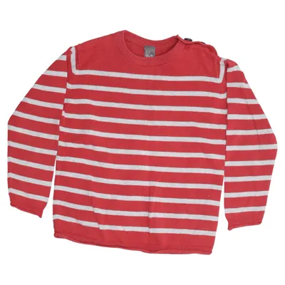 Pull-over (Rouge, Gris) de Zara Kids Coton