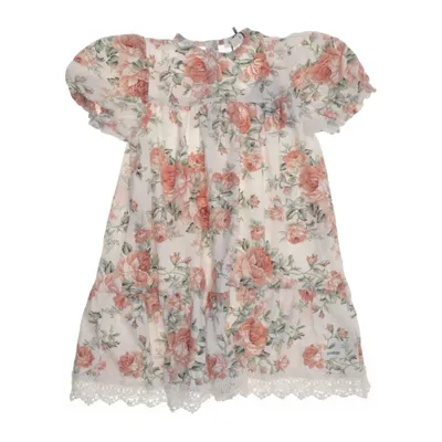 Klänning (Vit, Flerfärgad) från Newbie by KappAhl Bomull, Elastan