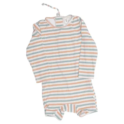 Barboteuse (Blanc, Bleu, Marron) de Buddy and Hope Élasthane, Polyamide