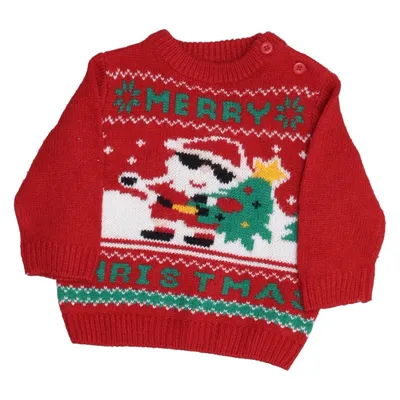 Pull de Noël (Rouge, Blanc, Vert) de Tex Baby Acrylique