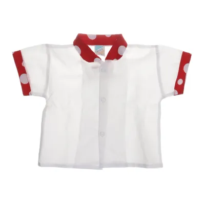 Kortärmad skjorta (Vit, Röd) från Order