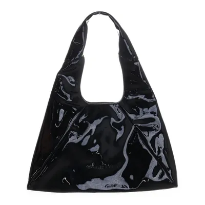 Axelremsväska (Svart) från Charles & Keith Polyuretan, Bomull