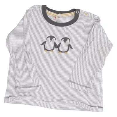 T-shirt à manches longues (Blanc, Gris) de People Wear Organic Coton biologique