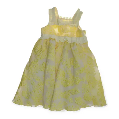Jurk (Geel) van H&M Conscious Collection Exclusive Katoen, Polyamide, Polyester, Zijde