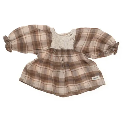 Blouse (Brown, Beige) from Newbie by KappAhl Polyester, Cotton