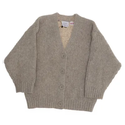 Cardigan (Beige) from Zara Polyamide, Polyester, Wool
