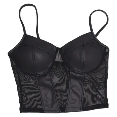 Bustier (Noir) de Gondola Blu Élasthane, Polyester