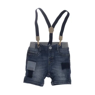 Dungaree shorts (Blue) from H&M Baby Cotton, Polyester, Elastane