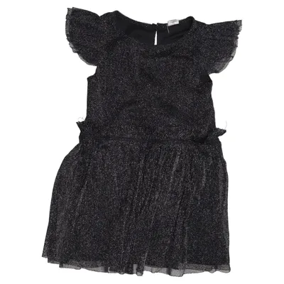 Jurk (Zwart) van Uniq Mini Metallvezel, Polyamide, Polyester