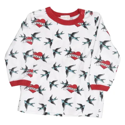 Långärmad t-shirt (Vit, Röd, Blå) från Baby by Lindex Bomull, Elastan