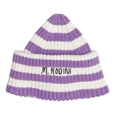 Beanie (Purple, White) from Mini Rodini Cotton