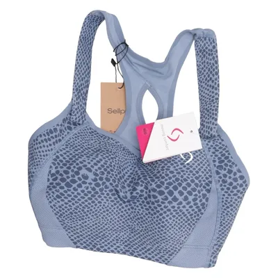 Sport-BH (Blau) von Moving Comfort Elasthan, Polyamid, Polyester