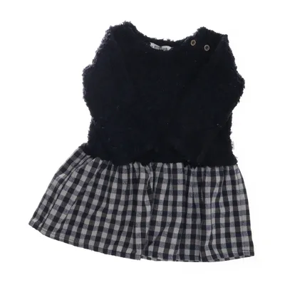 Jurk (Blauw, Grijs) van Petit Indi Acryl, Katoen, Polyamide, Wol, Viscose