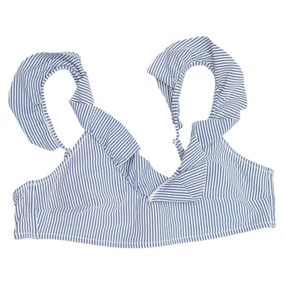 Bikinioberteil (Blau, Weiß) von Marine Classics Elasthan, Polyamid, Polyester