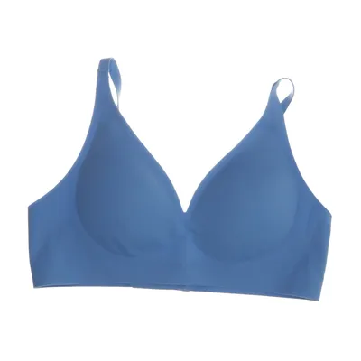 Bra (Blue) from Creamy Fabrics Elastane, Polyamide