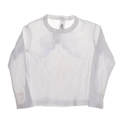 Lange mouwen shirt (Wit, Meerkleurig) van American Apparel Katoen