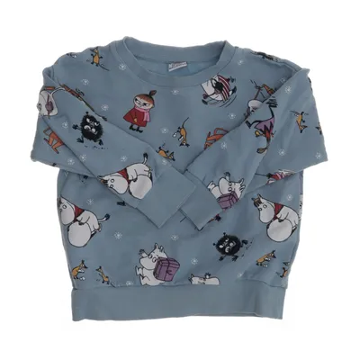 Collegetröja (Blå, Flerfärgad) från Moomin by Lindex Bomull, Elastan