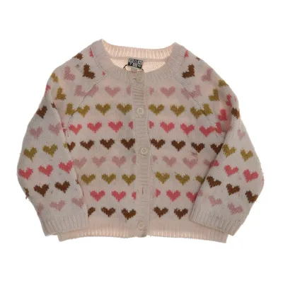 Cardigan (Beige, Multicolored) from Bonton Acrylic, Wool
