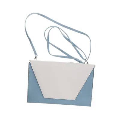 Shoulder-bag (Blue, White) from Lazzarini