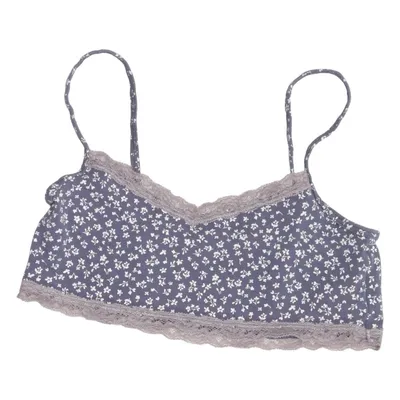 Bralette (Blauw) van H&M Katoen, Elastaan, Polyamide