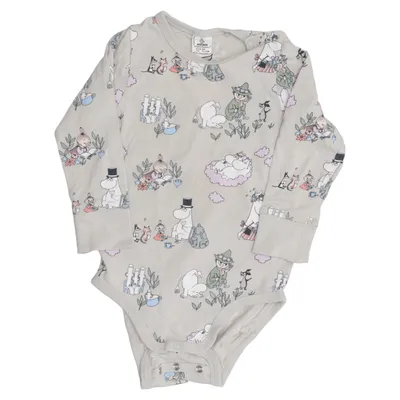 Body (Beige, Mehrfarbig) von Moomin by Lindex Baumwolle, Elasthan