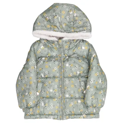 Winter jacket (Green, White, Yellow) from Mango Kids Polyester