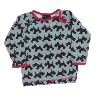 Långärmad t-shirt (Blå, Flerfärgad) från Maxomorra Ekologisk bomull, Elastan