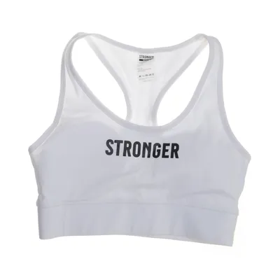 Sport-bh (Wit) van Stronger Elastaan, Gerecycled polyester