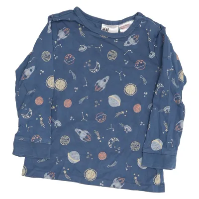 Pyjama en molleton (Bleu, Multicolore) de H&M Coton