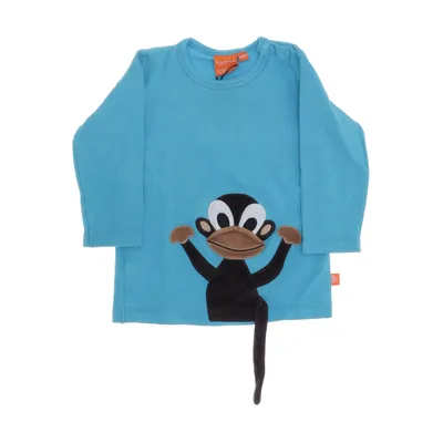 Långärmad t-shirt (Blå, Flerfärgad) från Lipfish Bomull, Polyester