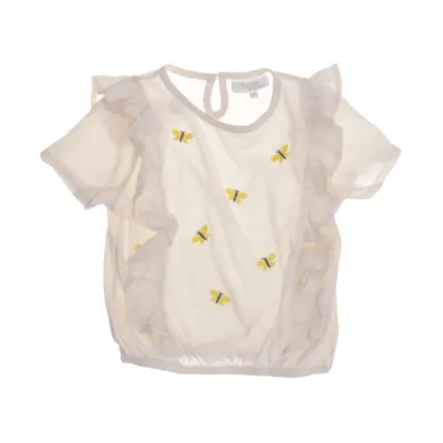 T-shirt (Beige) de Frizzle by Bel&Bo Coton, Élasthane