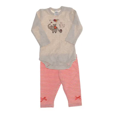 Set (Vit, Röd, Beige) från Topomini Bomull