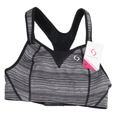 Sport-BH (Schwarz, Weiß) von Moving Comfort Elasthan, Polyamid, Polyester