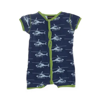Barboteuse (Bleu, Blanc, Vert) de Maxomorra Coton biologique