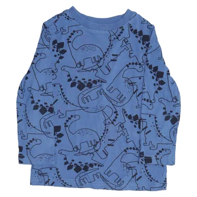 Långärmad t-shirt (Blå) från Basics Bomull, Elastan