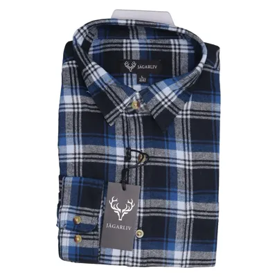 Chemise en flanelle (Bleu, Noir, Blanc) de Jägarliv