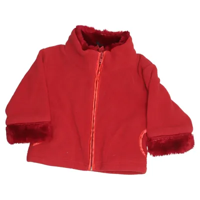 Fleece jas (Rood) van Mini Katoen, Polyester