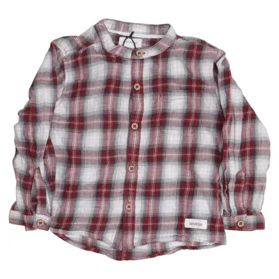 Flanellhemd (Rot, Weiß, Grau) von Newbie by KappAhl Baumwolle